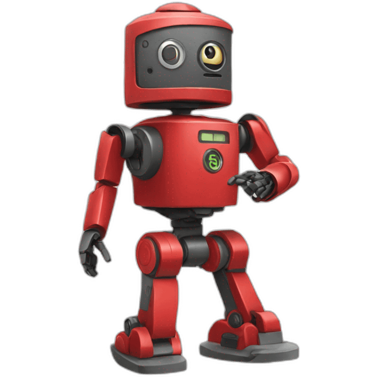 Warning Robot Red With Clock emoji