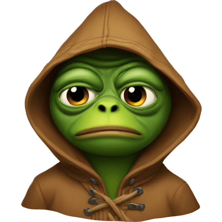 Pepe in hood emoji