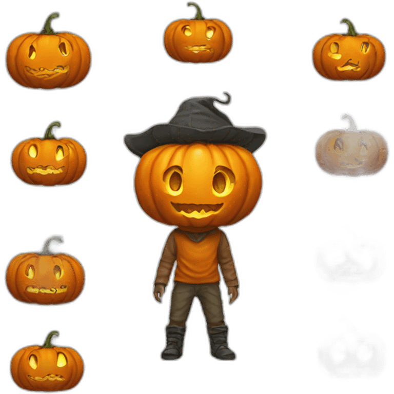   Humanoid Pumpkin boy emoji