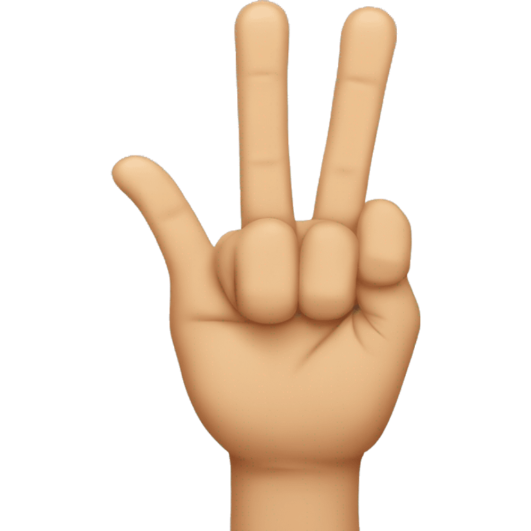 two last fingers emoji