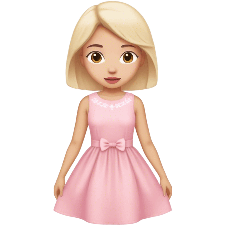 pastel pink spring dress emoji