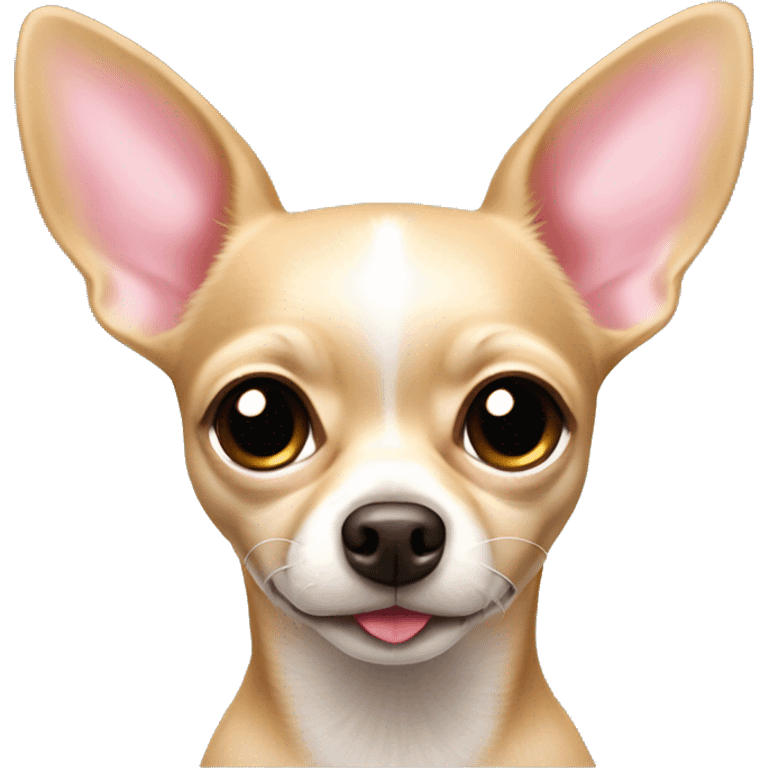 beige chihuahua with pink nose emoji