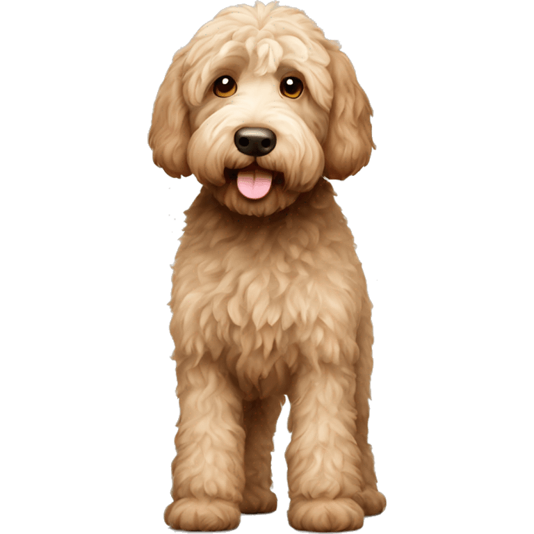 Labradoodle standing emoji