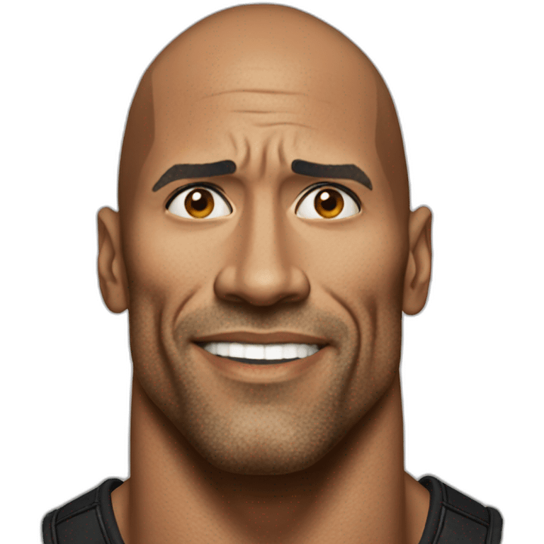 the rock meme emoji