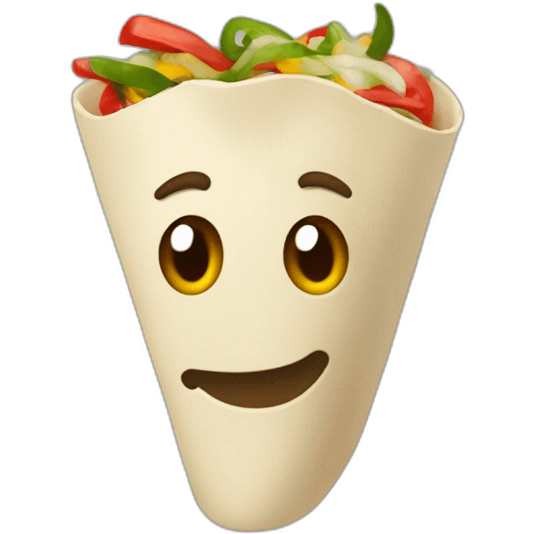 upright fajita emoji