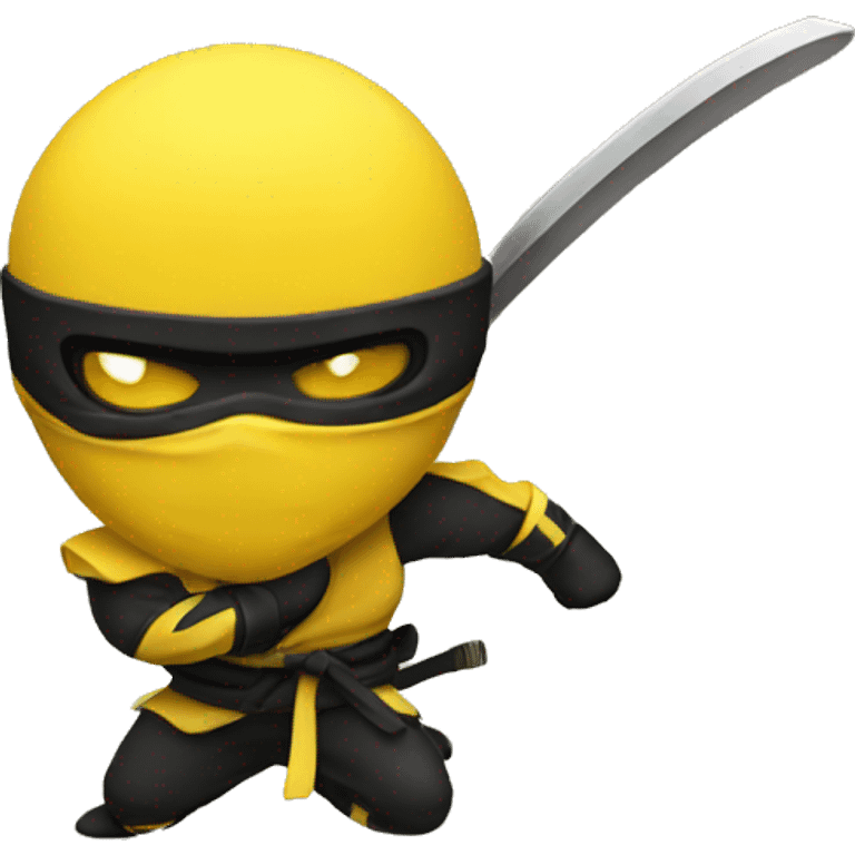 Yellow ninja emoji