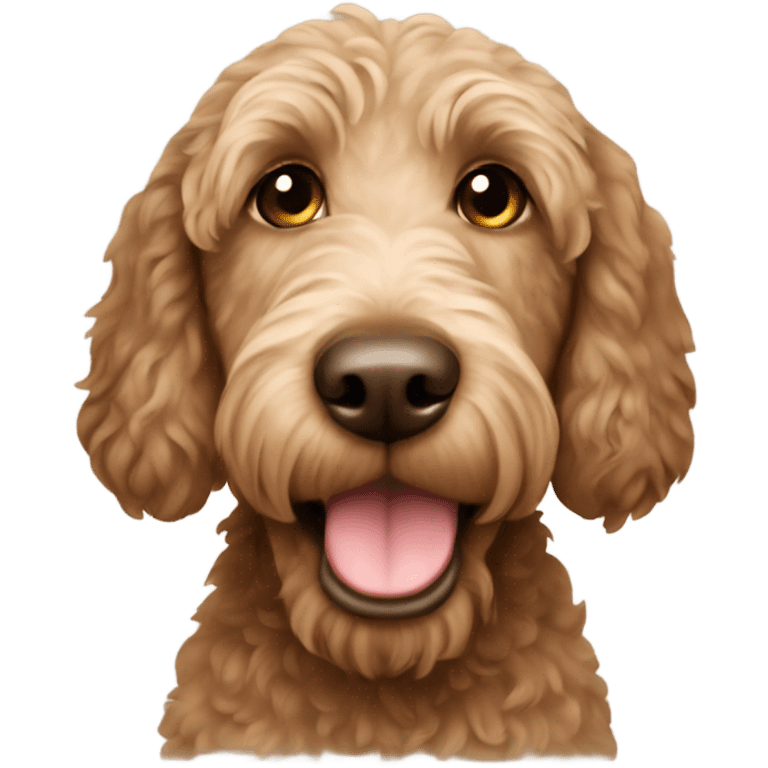 Labradoodle brown  emoji