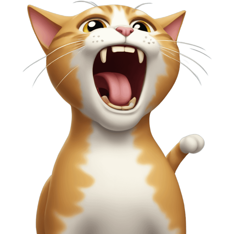 screaming cat emoji