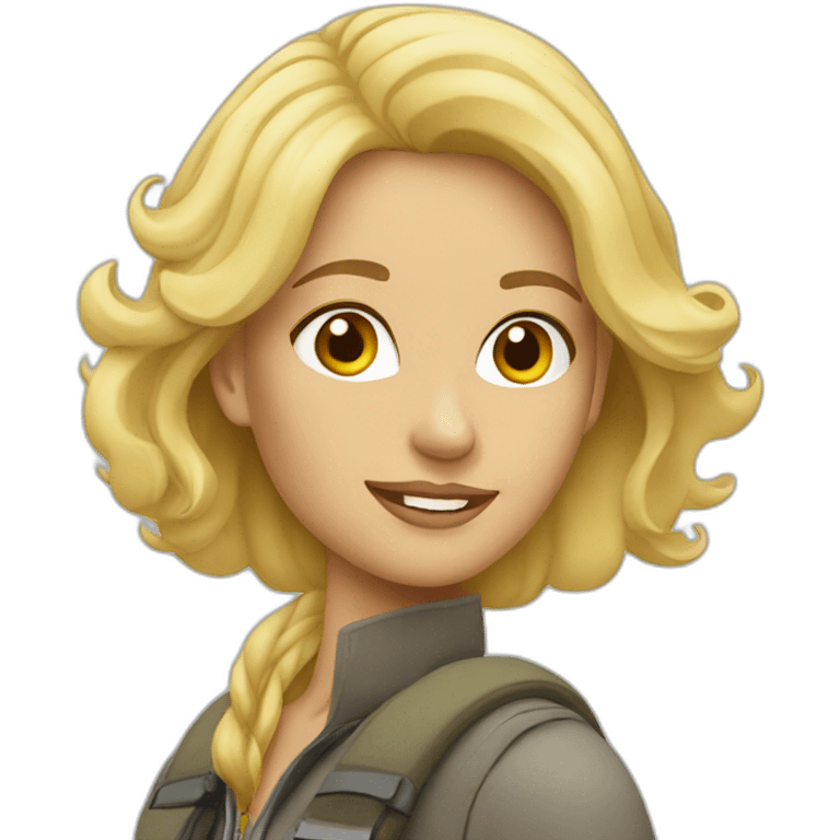  blonde woman travel emoji