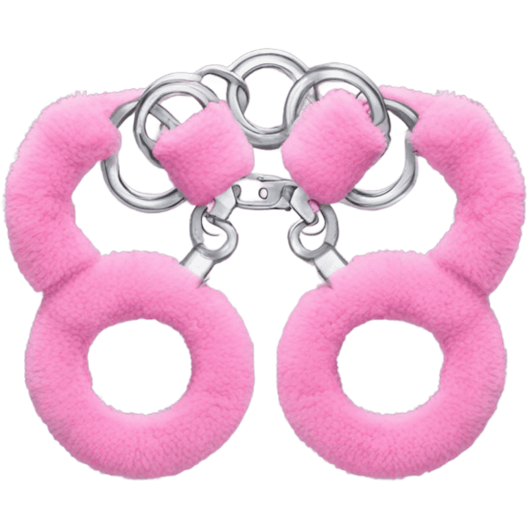 pink fuzzy handcuffs emoji