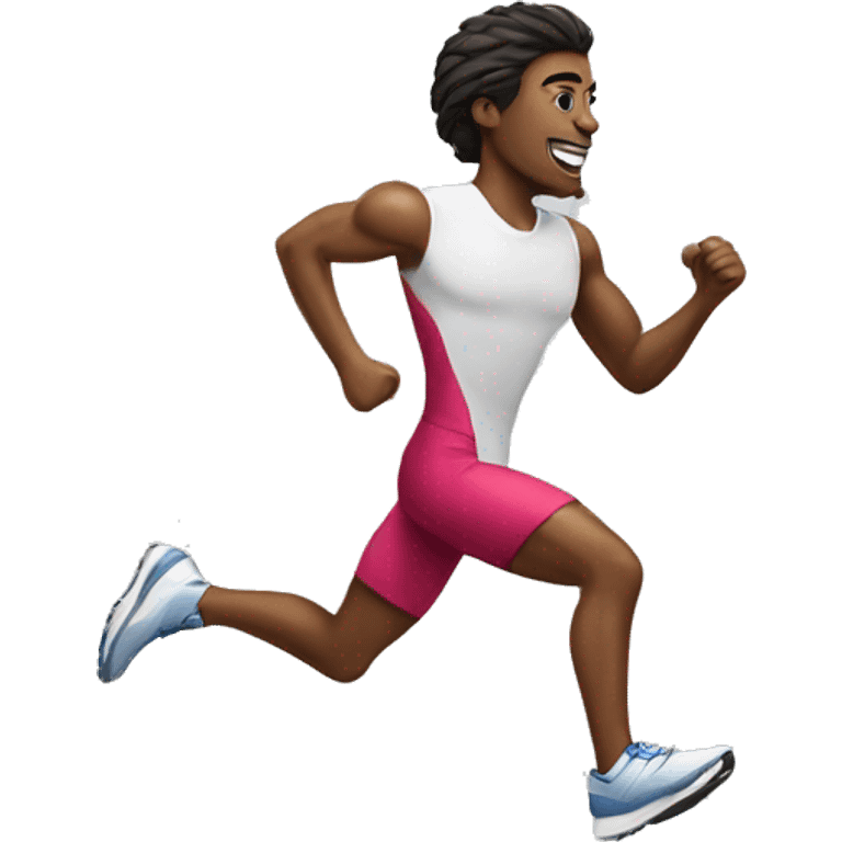 runner with one lg emoji