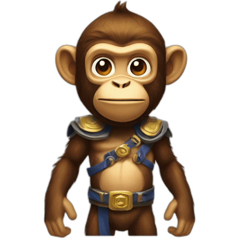 Monkey play clash royal emoji