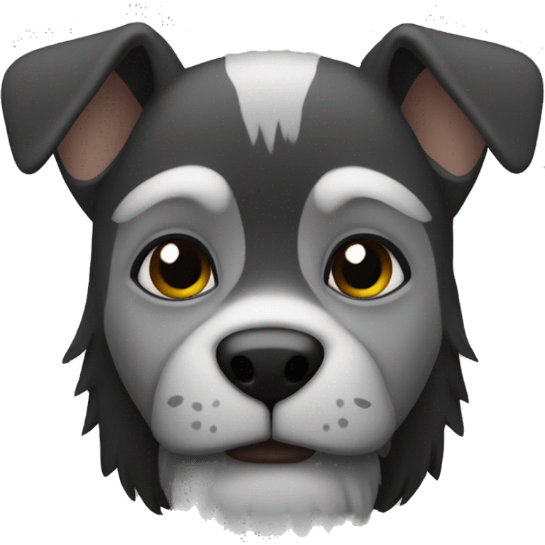 a black and grey puano emoji