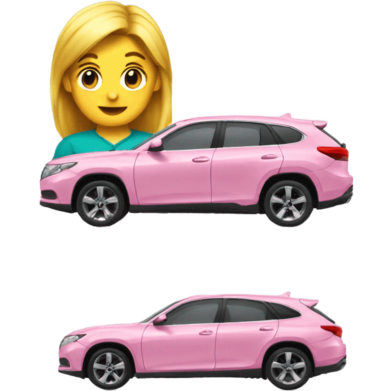 Link pink car plate emoji