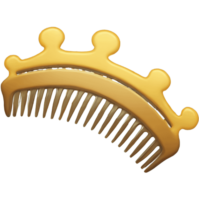 Hair comb emoji