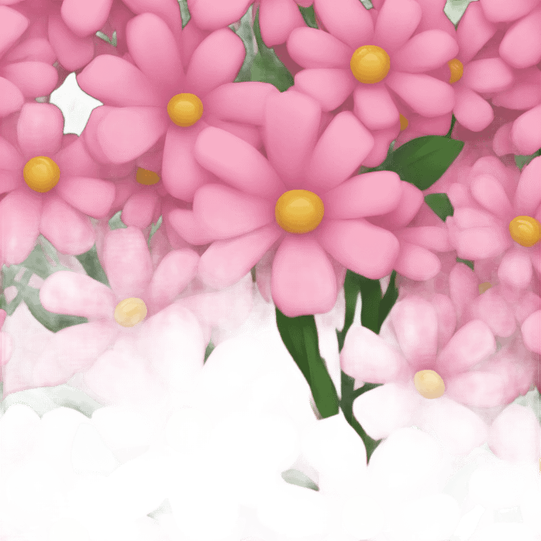 Pink flower bouquet  emoji