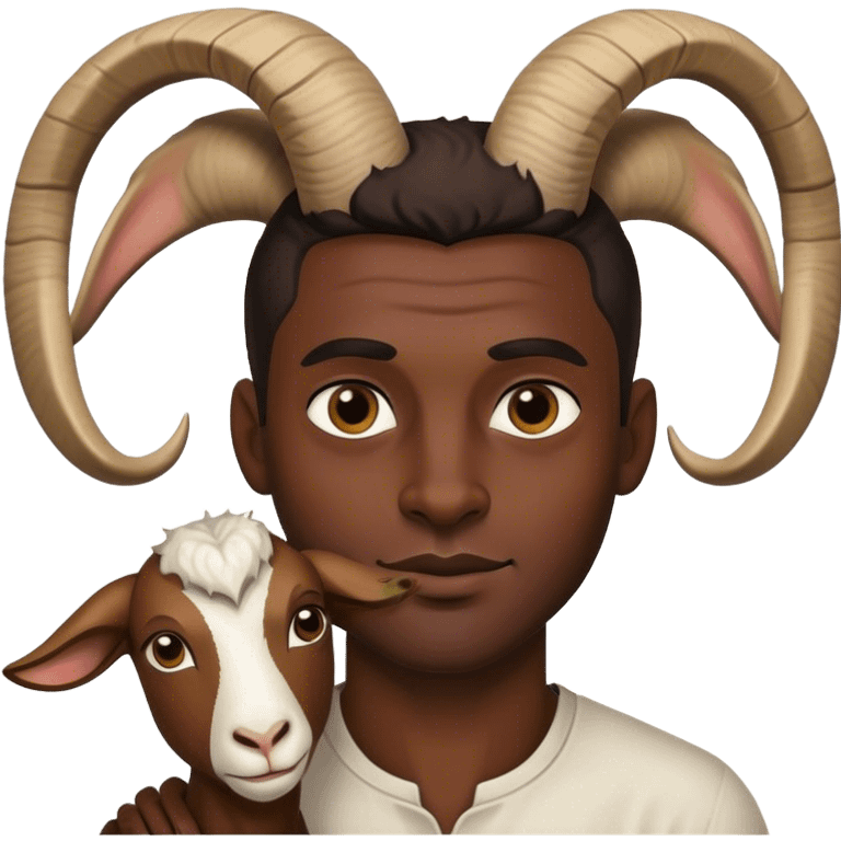 Kyrie Irving mixed with goat emoji