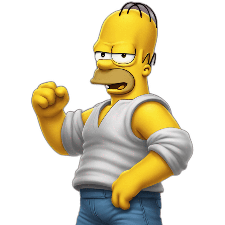 Homer Simpson super sayan emoji