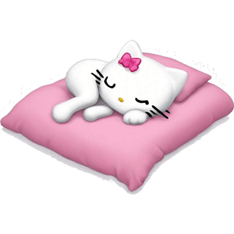 Hello kitty sleeping emoji