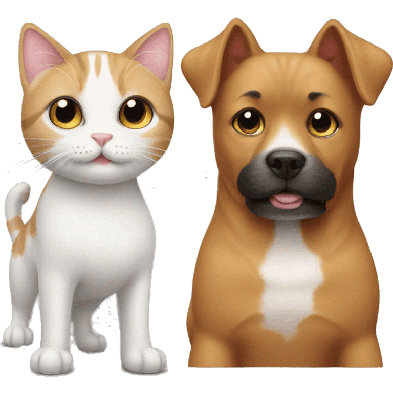 cat and dog emoji