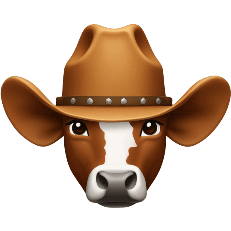 Texas Longhorn with cowboy hat emoji