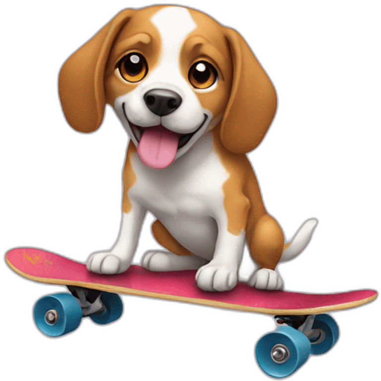 dog on a skateboard emoji