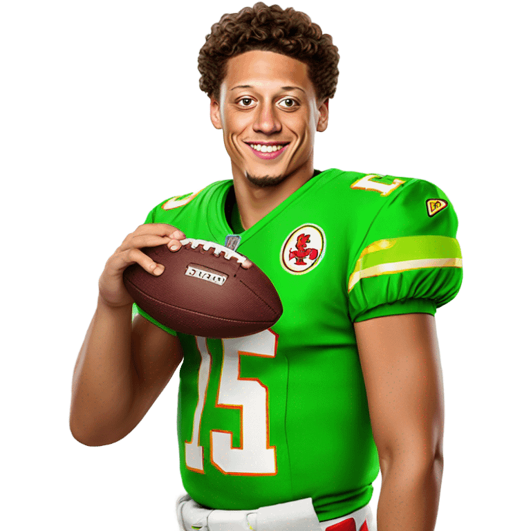 ￼ Patrick Mahomes S Kermit the Frog holding a football emoji