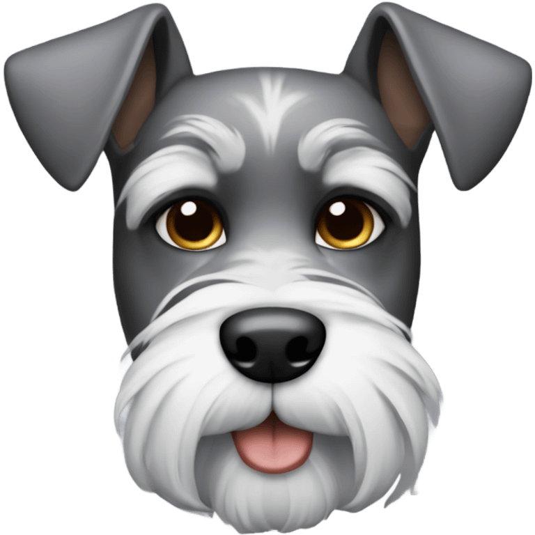 Hazme a mí con un perro schnauzer  emoji