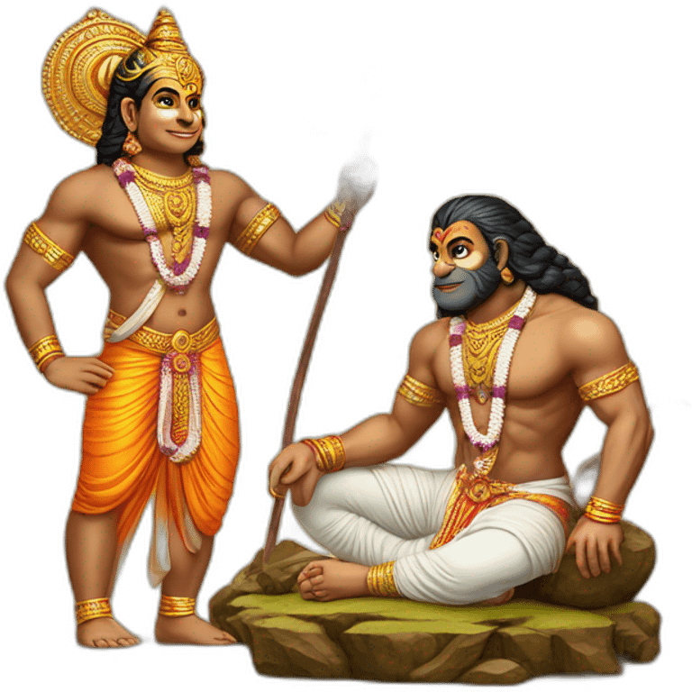 Shri ram with hanuman emoji