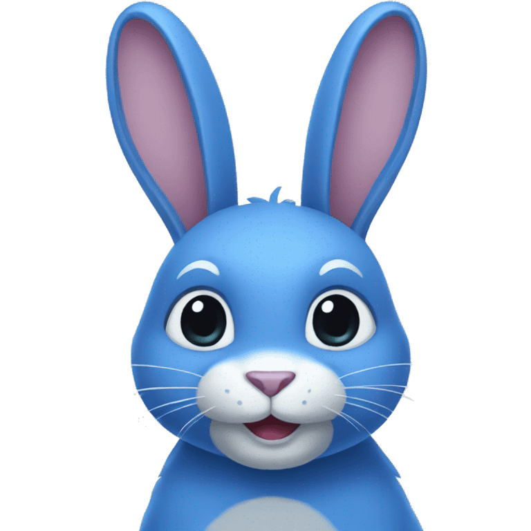 blue rabbit emoji