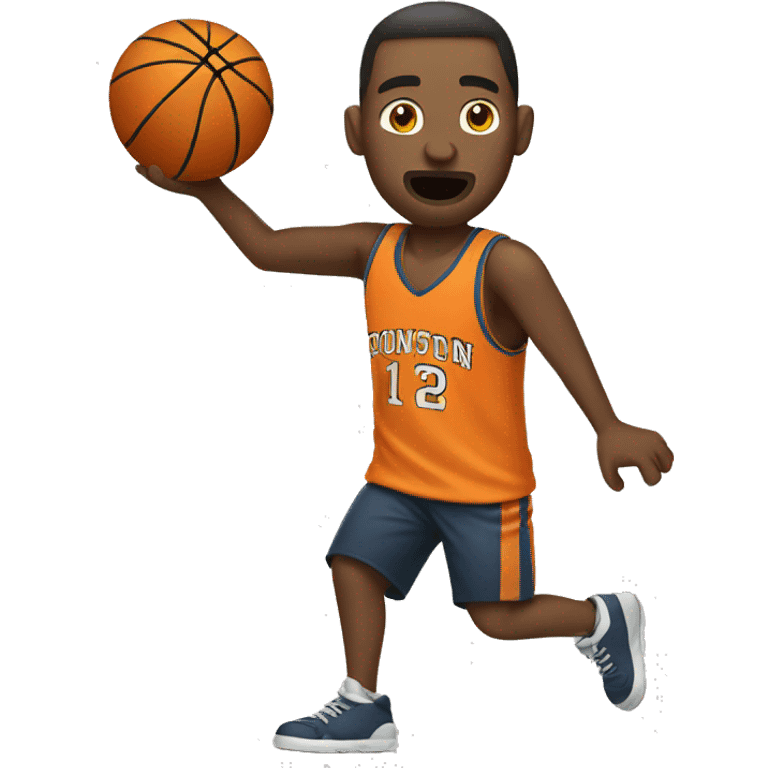 man shooting basketball emoji