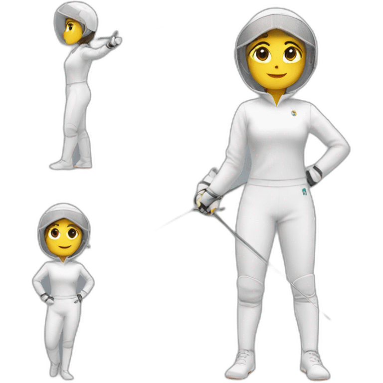 fencing girl emoji