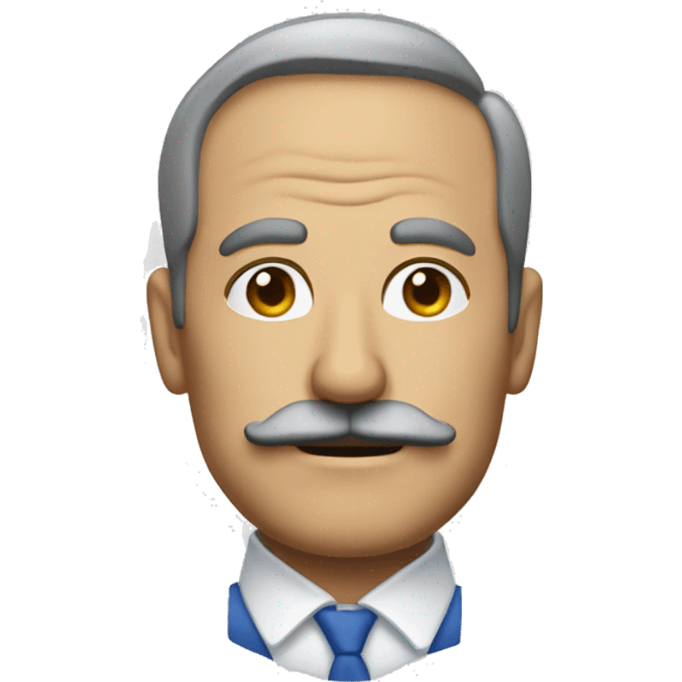 blueprint middle aged man with a moustache emoji