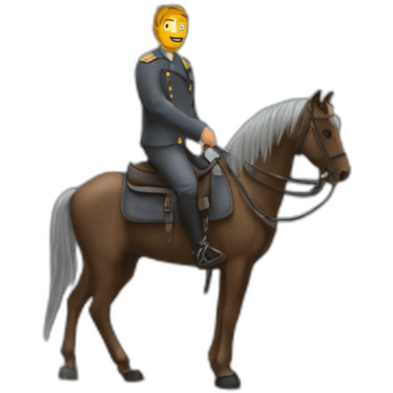 tour eiffel homme cheval emoji