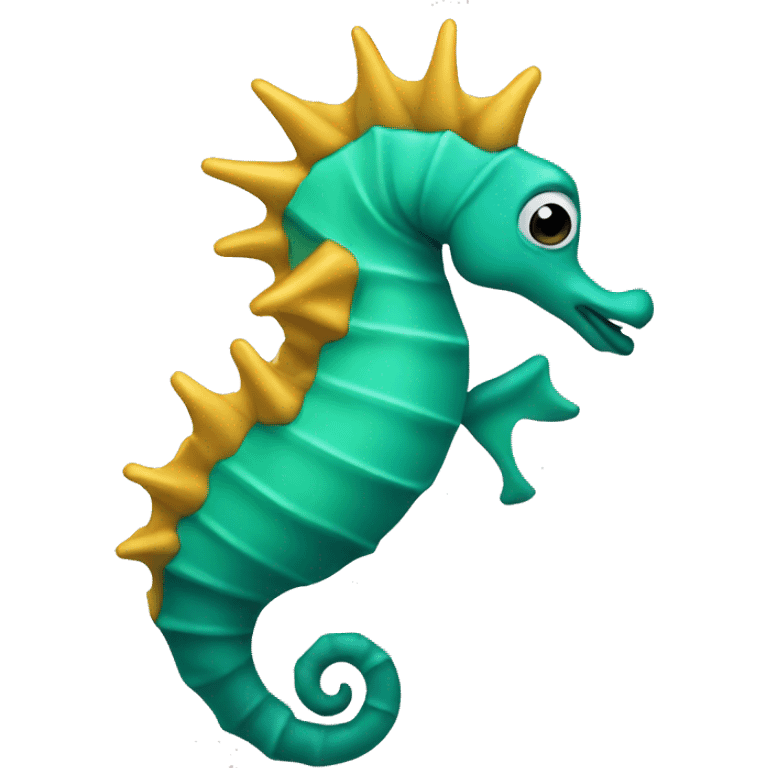 sea horse with spikes emoji