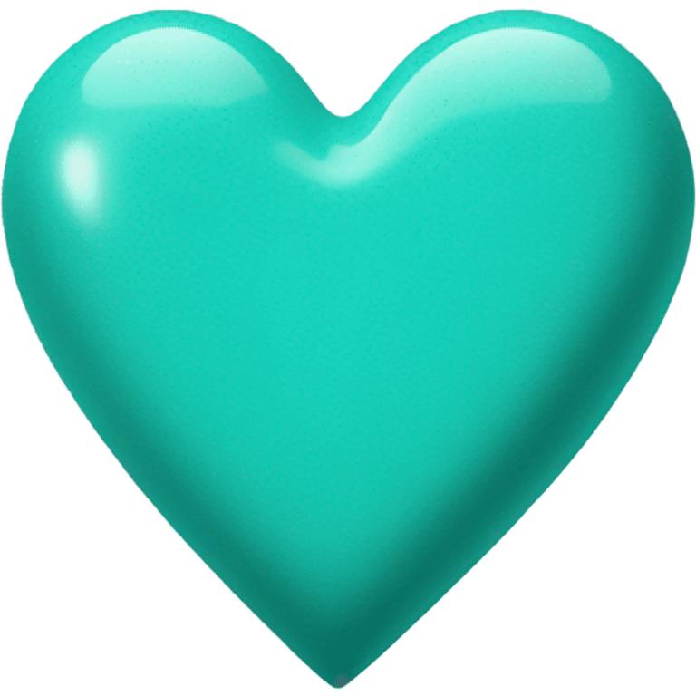 Turquoise heart  emoji