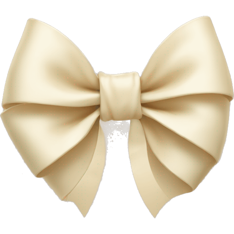 Cream bow emoji