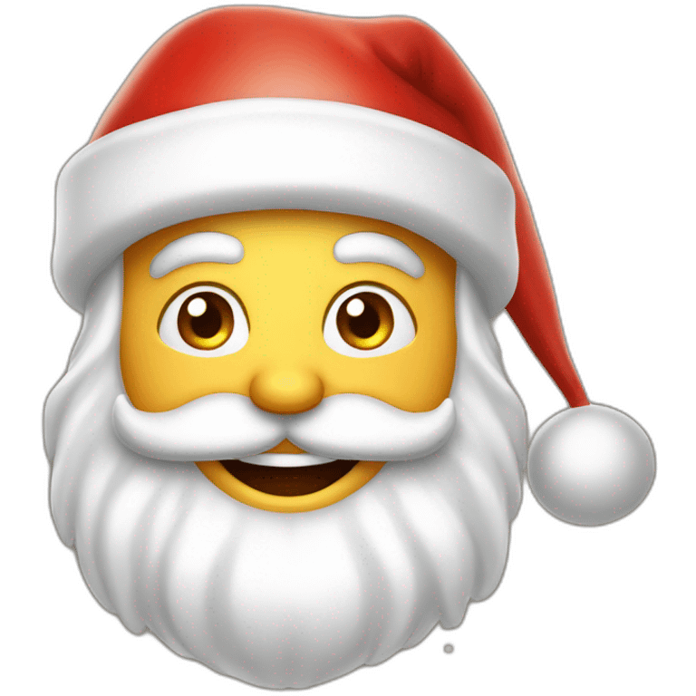 super happy shining  santa claus emoji