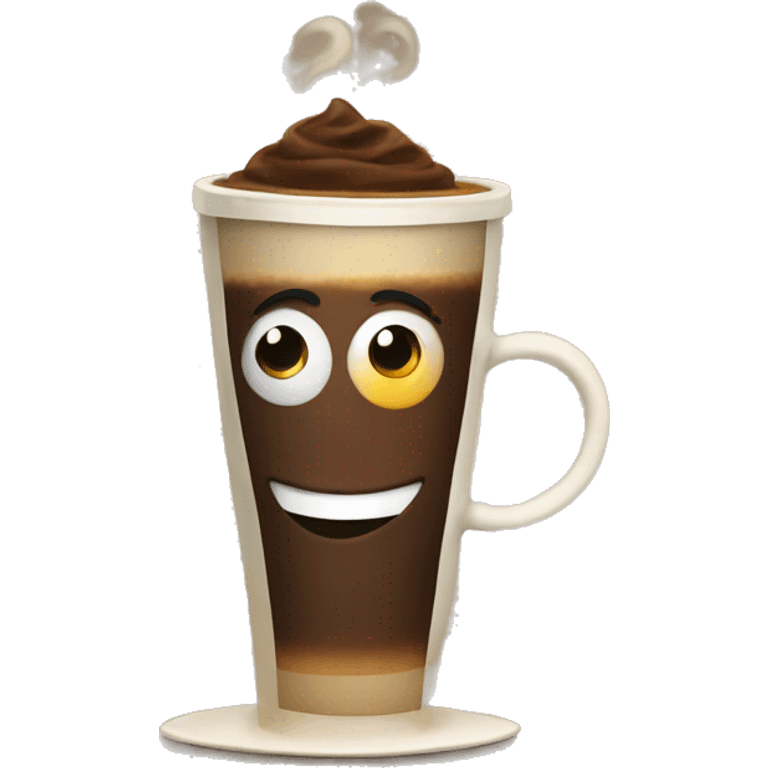 Happy new year coffee emoji