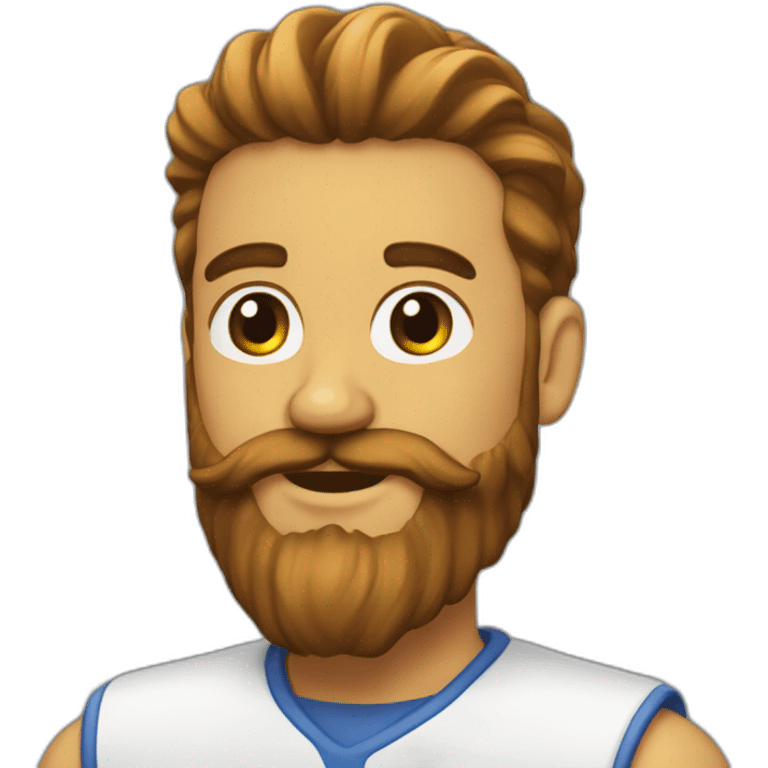 roux avec de la barbe emoji