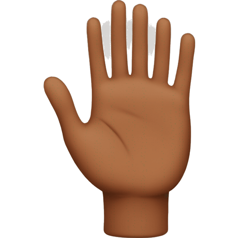 brown hand emoji