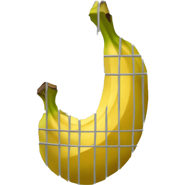 Banana inside cage emoji