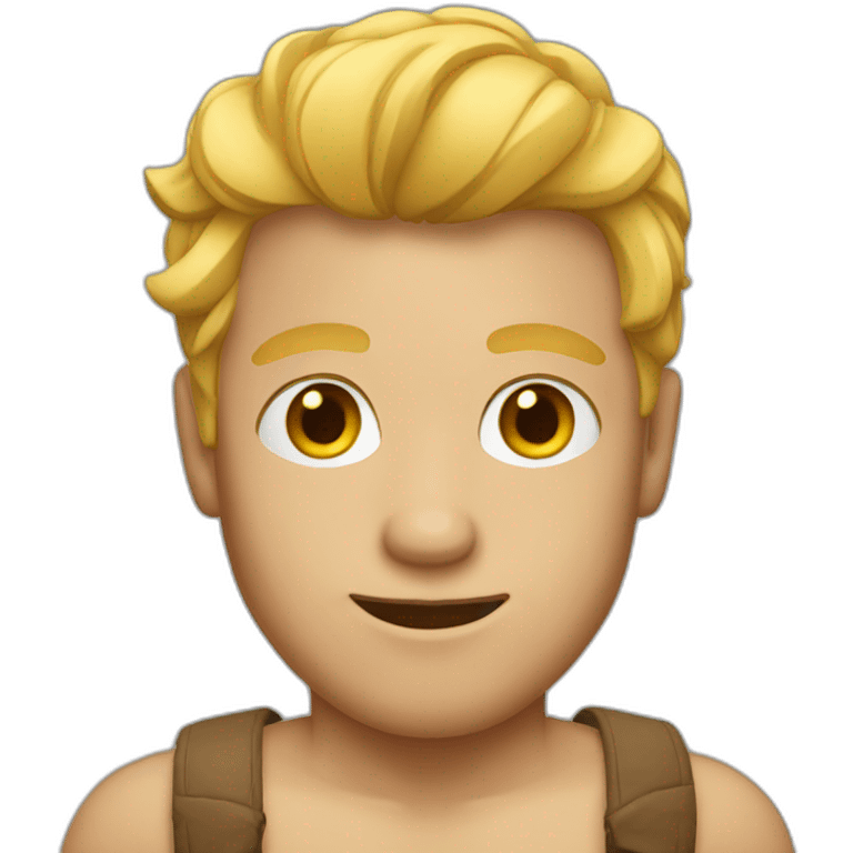 red skin blond man emoji