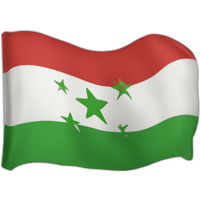 Drapeau Syrie libre emoji