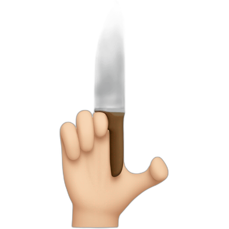 knife and hand emoji