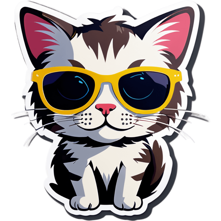 Cat with sunglasses emoji