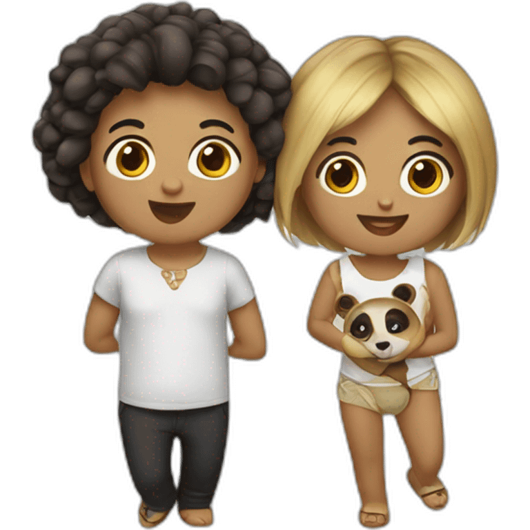 Chanchita y panda mezcla emoji