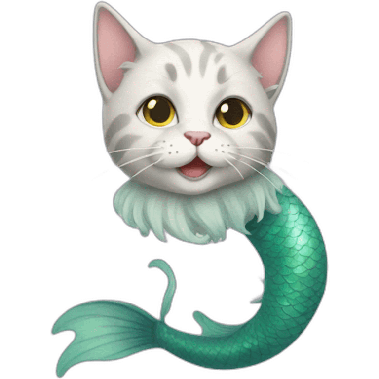 Cat mermaid emoji