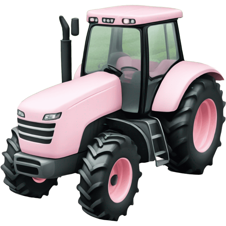 Pale pink tractor  emoji