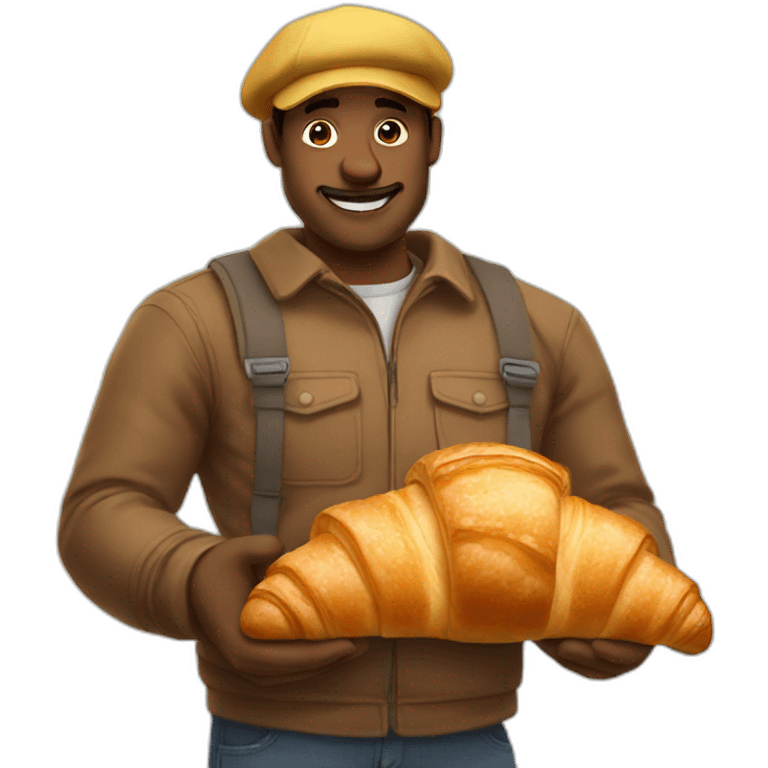 Croissant man emoji